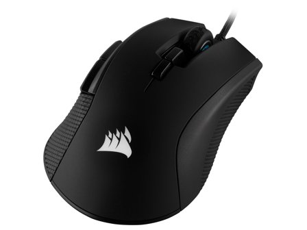 Corsair Ironclaw RGB FPS/MOBA gamingmus 18000dpi, 7 programmebare knapper, kablet