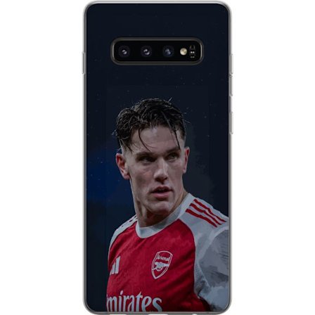 Yhteensopiva Puhelinkuori Samsung Galaxy S10 Pastellivärikkäät sateenkaaret, joissa on valkoiset tähdet ja pehmeä väriero taivaallisessa unelmahimmess