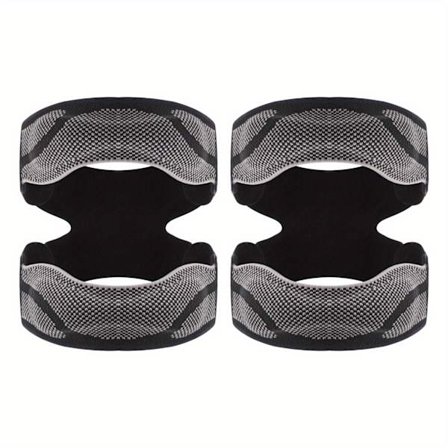 1 stk/2 stk AOPLUS Patellastropp for Basketball & Sport - Pustende Kompresjonsknebeskytter med Justerbart Ted Bånd, Patellastøttebånd for Løping