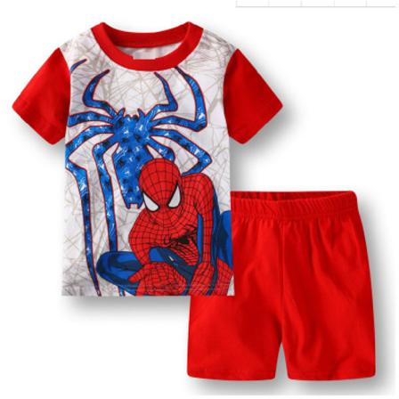 Spiderman Shorts Set Kids Boys T-shirt med Shorts C Short Sleeve 3-4 Years = EU 92-98