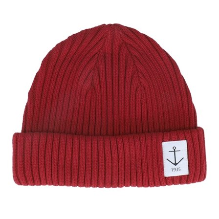 Resteröds - Röd shortbeanie Beanie - Smula Burgundy Short Beanie @ Hatstore