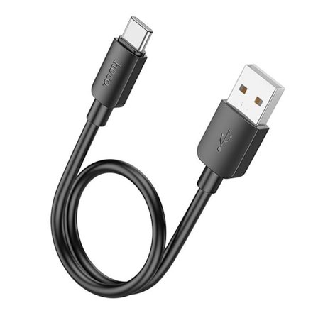 Hoco USB-C till USB-A kabel 0.25m 27W - Svart