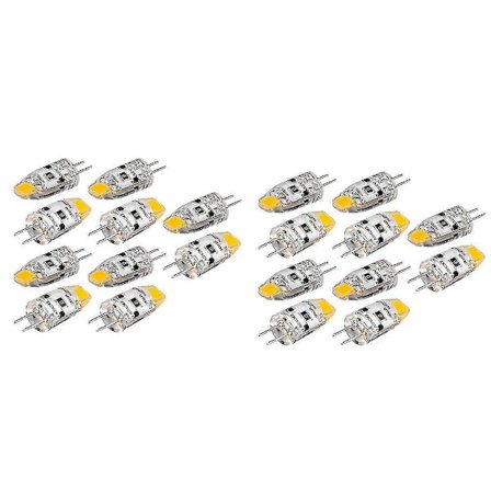 20x G4 LED Pære 12v DC Dæmpbar Cob LED G4 Pære 1.5w 360 Graders Lysspredning Til Erstatning af 15w Halogenlampe (wa (LGL)