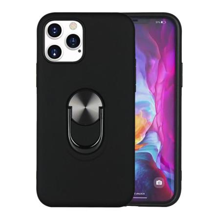Iphone 12 Mini - Hybrid Ring Skal - Svart Black Svart
