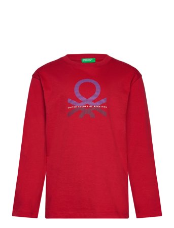 T-Shirt L/S Red United Colors Of Benetton