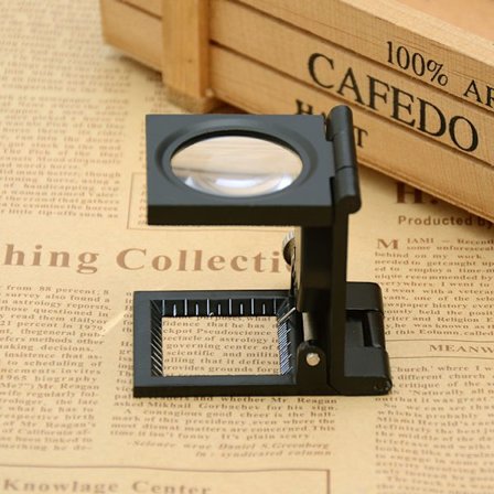 Metall Linneprovförstoringsglas 10x Glaslins