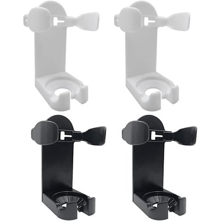 Tandborsthållare för badrum - Väggmonterad - (2 Svarta, 2 Vita)