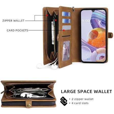 CaseMe 018 för Iphone 12 Plånboksfodral|brun