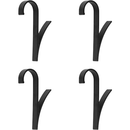 4 stk. 10 cm aluminiums badeværelseskrog, håndklæderadiatorkrog kan hænge