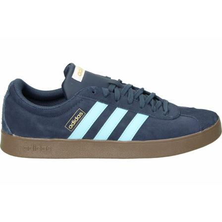 Adidas, VL Court Lifestyle Skateboarding Suede Sneakers Blauw, Heren, Maat:41 1/3 EU