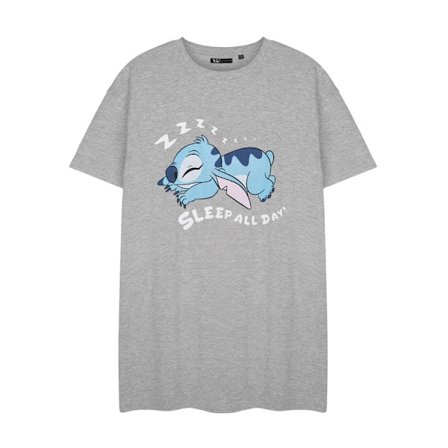 Lilo & Stitch Dam/Kvinnor Sov Hela Dagen Kortärmad Nattlinne