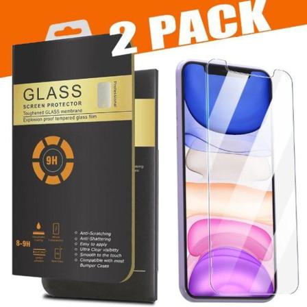 2 Pack Iphone 11 Härdat Glas 3d Skärmskydd Hd Transparent