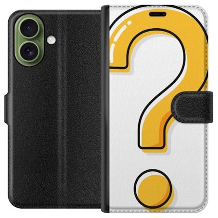Kompatibel Tegnebogsetui til Apple iPhone 17 Spørgsmålstegn