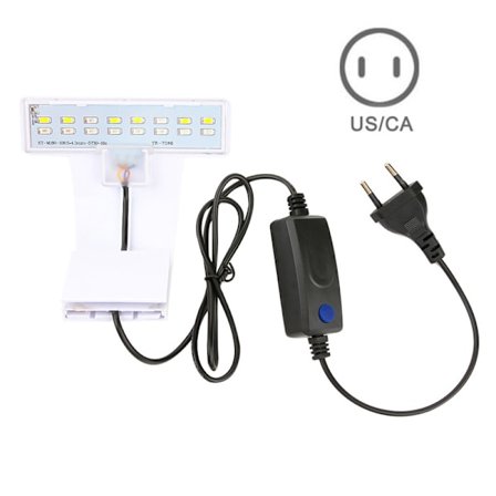 Tunna LED-akvarielampor Klippbara LED-växter växer ljus 8W sötvattenslampor Vattentät lampa för akvarier