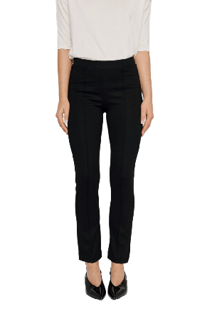 Residus Lou Straight Pants - Black Byxor Dam Svart XS