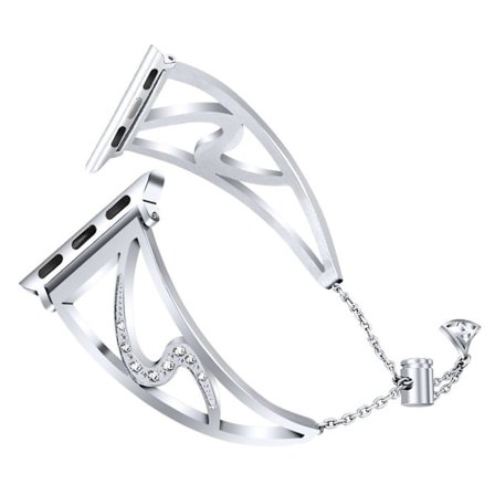 Apple Watch Series 4 44mm S-Format klockband av stål - Silver