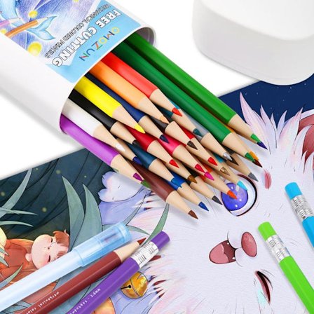 36st Färgpennor Mini Pencil Pocket Penna