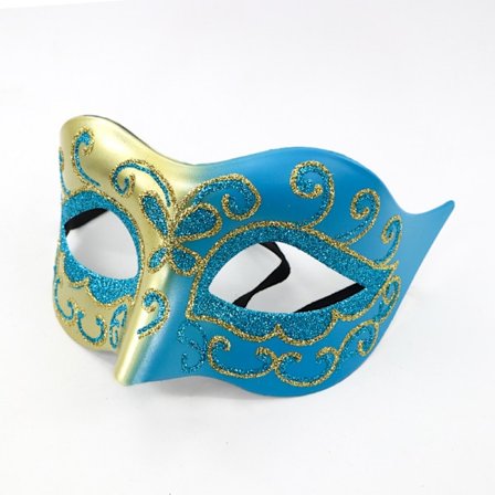 1 stk. maske for maskeradeball Halloween kostyme maske karnevalsmaske (tilfeldig farge)