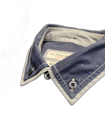 Blå slim fit skjorta från U.S. Polo Assn.