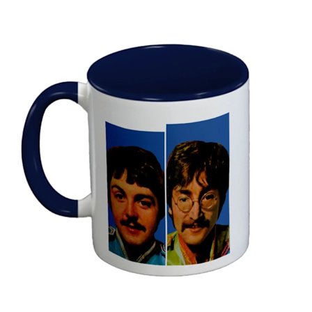 The Beatles All You Need Is Love Inner Two Tone Mug En Storlek Blå