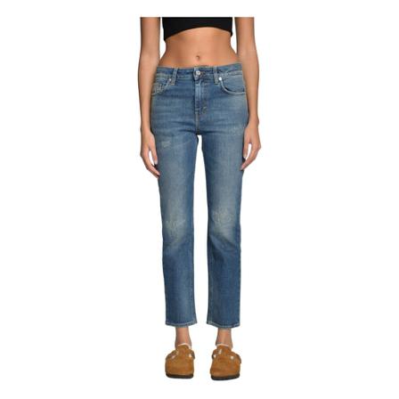Department Five, Straight Jeans Blauw, Dames, Maat:W27