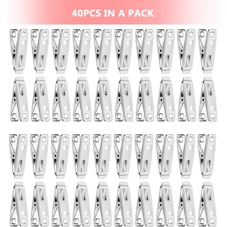 40 st. Klädnypor i Rostfritt Stål Metallklämmor Sockklämmor Kläder