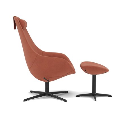 Varier Furniture Kokon - Orange Polyester - Black base