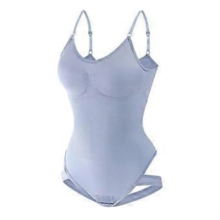 Sømløse Shapewear Bodysuits til Kvinder Piger Mavekontrol Taljetræner Bodyer Butt Lifter Tanga Kropsformere Lyseblå S Lyseblå S