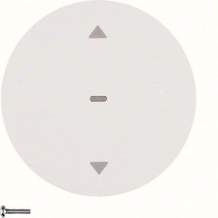 Hager 85241139 Jalusiknapp R.X Polarvit, Strömbrytare & vägguttag