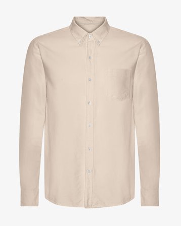 Organic Button Down Shirt - Ivory White