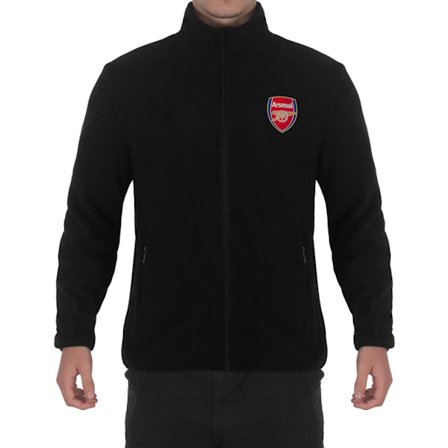 Arsenal FC Herr Crest Fleecejacka S Svart