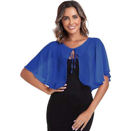 Elegant Chiffon Sjal til Kvinder - Let og Luftig - Perfekt til Aftentøj