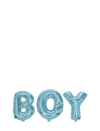 Foil Balloon Text Boy 40 Cm Blue Joker