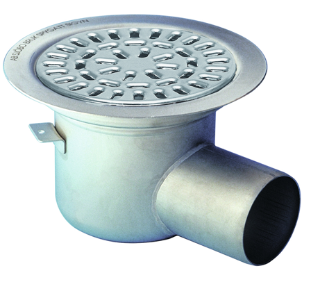 Purus Sigyn NOOD Gulvsluk 150 x 75 mm, sideutløp, Innendørsavløp