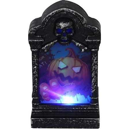 Halloween-koriste, 2 kpl Halloween-kynttilävalot Led-kauhulamppu Luuranko Hautakivi