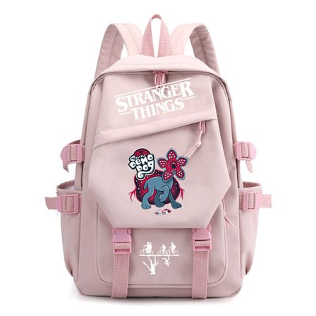 Stranger Things Ryggsekk med trykk, tenåringsryggsekk, multifunksjonell, stor kapasitet, slitesterkt materiale, flere farger tilgjengelig