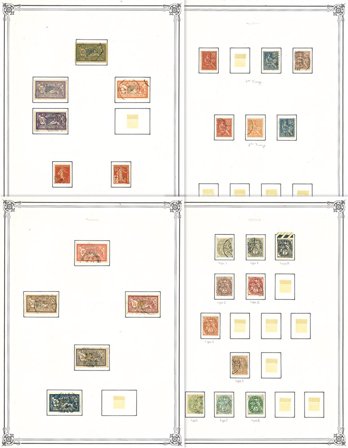 Frankrig - Samling i 1 frimærkealbum- Stemplet