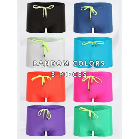 Nye modeller KAREN SPACE High-Stretch Herre Badeshorts - Justerbare, Ikke-Gennemsigtige, Ensfarvet Badetøj til Strand- og Poolsjov