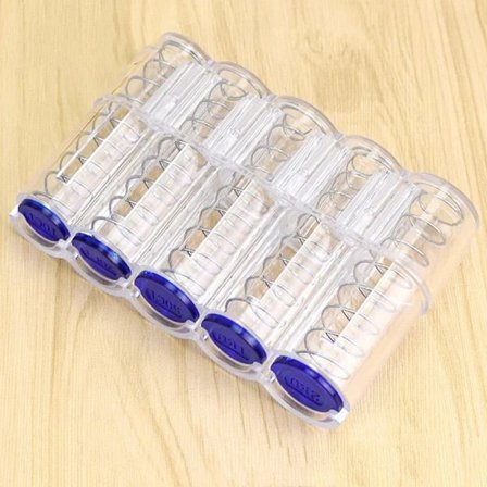 Kreativ Förvaring Mynt Handväska Förvaringslåda Euro Mynt Dispenser Ho Transparent