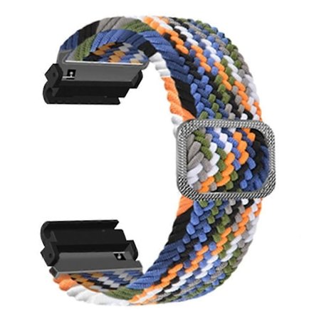 Kompatibel med Garmin Fenix 7S/6S/5S elastisk nylon urrem sportsarmbånd med 20 mm PC-stik