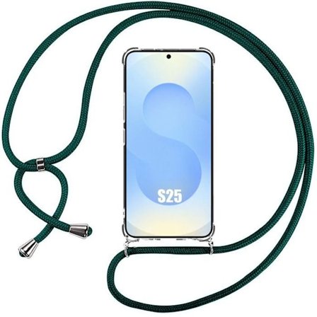 Coque för Samsung Galaxy S25 - Skydd med Grön Snöre - BOOLING