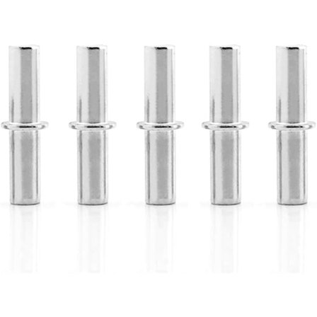 100 stk. Nikkelbelagt Ø5mm Hyllebeslag Metall Hyllebrakett Hylle Støtte St