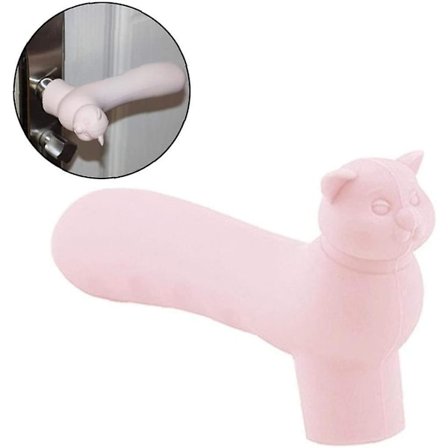 Dørgreb Anti-kollisionsknop Silikon Dørgreb Handsker Baby Beskyttelsesudstyr Børnebeskyttelse Anti-kollisionsprodukter Pink