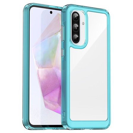 Samsung Galaxy A36 smart akryl cover - Gennemsigtig Blå