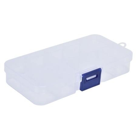10 st 13x7x2,5 cm förvaringsbehållare i transparent PP-plast
