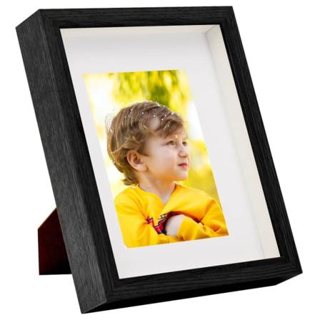 Vidaxl Fotoramar 3d 3 St Svart 20x25 Cm För 13x18 Cm Foto Svart