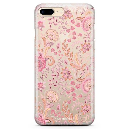 Bjornberry iPhone 7 Plus TPU Skal - Fantasy Flowers