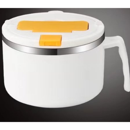 1200 ml Ramen skål i rustfrit stål med låg, si og redskaber, BPA-fri