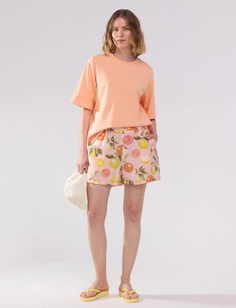 Lindex Shorts Summer Aop - Pink - M