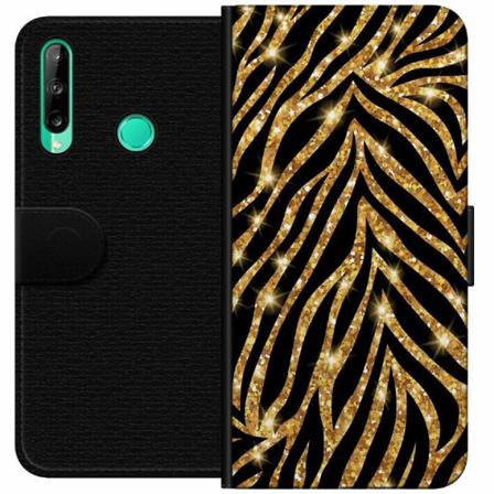 Huawei P40 Lite E Plånboksfodral Gold & Glitter